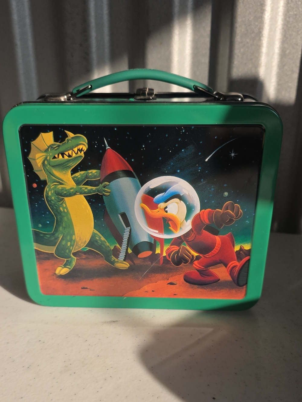 Hallmark Green Retro Space Adventure Lunchbox